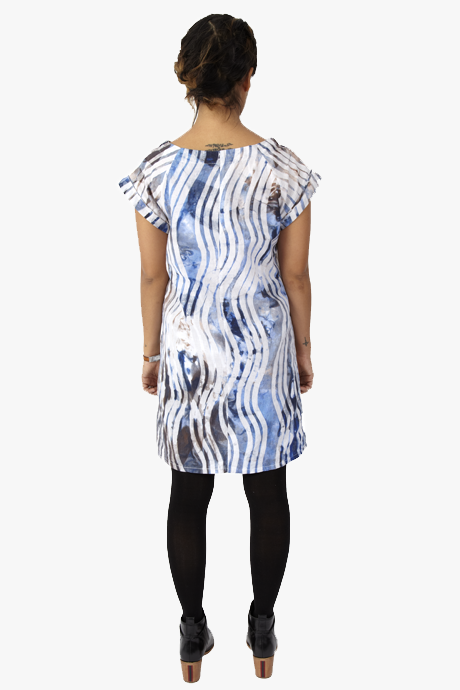 Osei-Duro Deni Raglan Dress Waves Osei-Duro Deni Raglan Dress Waves