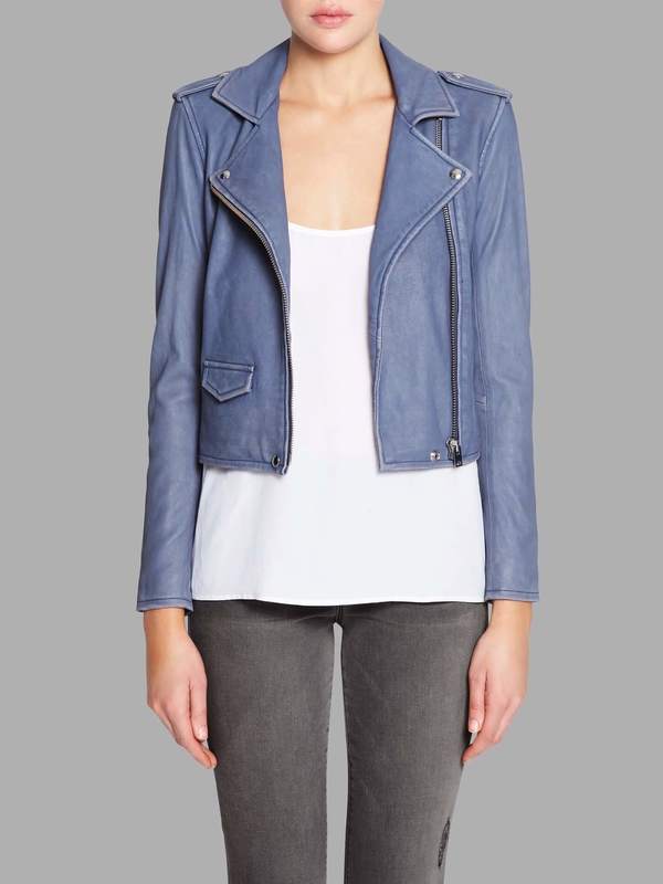 Iro Ashville Leather Jacket Lavender On Garmentory