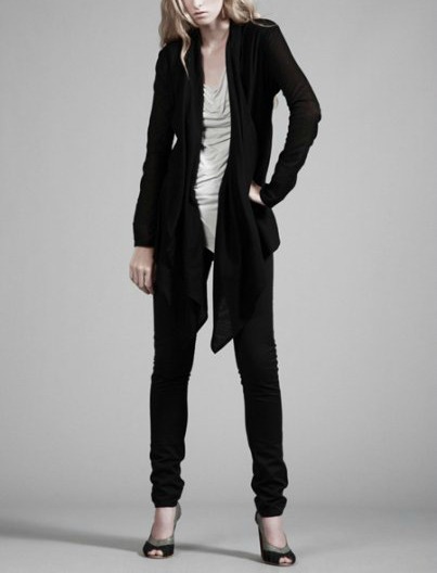 Thieves Organic voile drape cardi Thieves Organic voile drape cardi