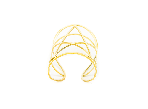 Pamela Love Mini Pentagram Cuff in Gold Pamela Love Mini Pentagram Cuff in Gold