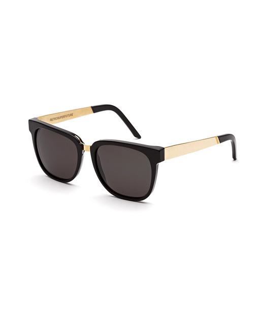 RetroSuperFuture People Sunglasses in Francis Black and Gold RetroSuperFuture People Sunglasses in Francis Black and Gold