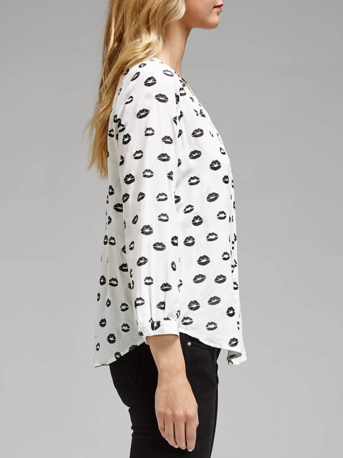 Joie Purine Shirt - Lipstick Print - Image 2 of 3