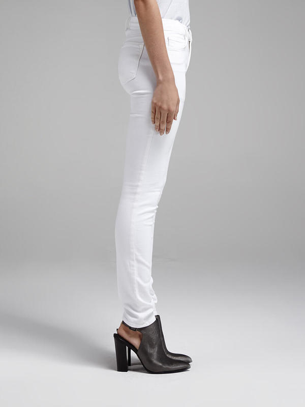 J Brand 811 Mid Rise Skinny Jean - White J Brand 811 Mid Rise Skinny Jean - White