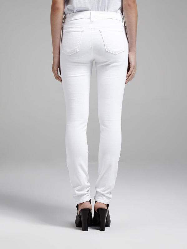 J Brand 811 Mid Rise Skinny Jean - White J Brand 811 Mid Rise Skinny Jean - White