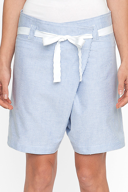 The Sleep Shirt Fisherman's Short Blue Oxford Stripe The Sleep Shirt Fisherman's Short Blue Oxford Stripe