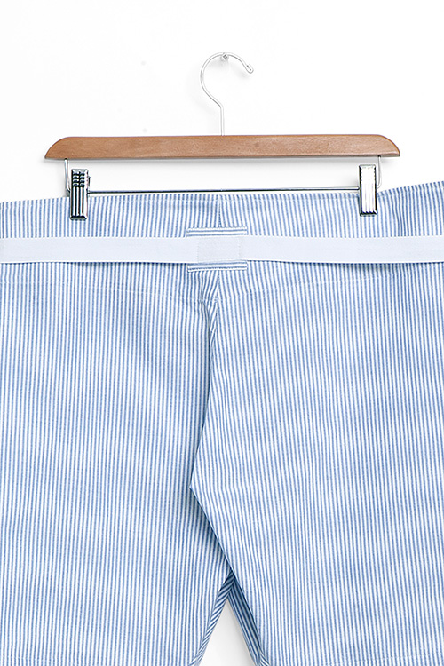The Sleep Shirt Fisherman's Short Blue Oxford Stripe The Sleep Shirt Fisherman's Short Blue Oxford Stripe