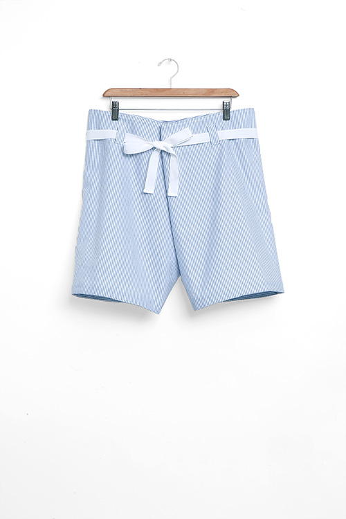 The Sleep Shirt Fisherman's Short Blue Oxford Stripe The Sleep Shirt Fisherman's Short Blue Oxford Stripe