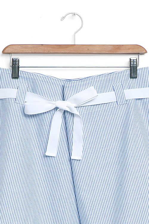 The Sleep Shirt Fisherman's Short Blue Oxford Stripe The Sleep Shirt Fisherman's Short Blue Oxford Stripe