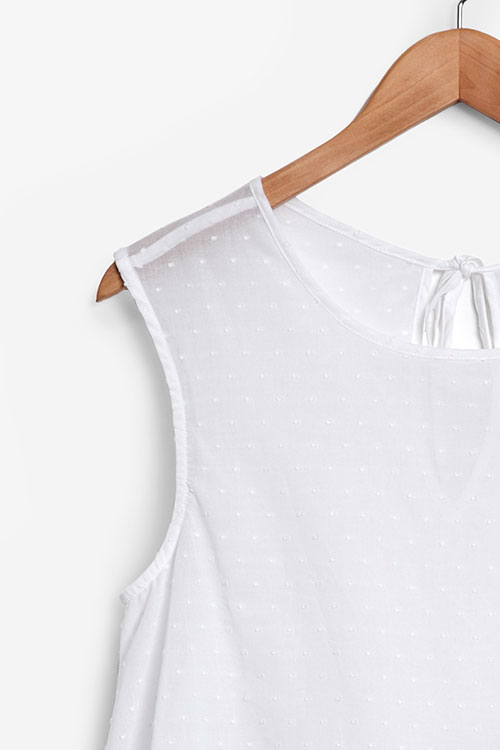 The Sleep Shirt Classic Top and Pleat Short Set White Swiss Dot The Sleep Shirt Classic Top and Pleat Short Set White Swiss Dot