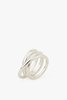 MM Druck Trois Ring - Sterling Silver - Thumbnail 2