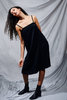 Kahle SATIN SHIFT DRESS - BLACK - Thumbnail 1