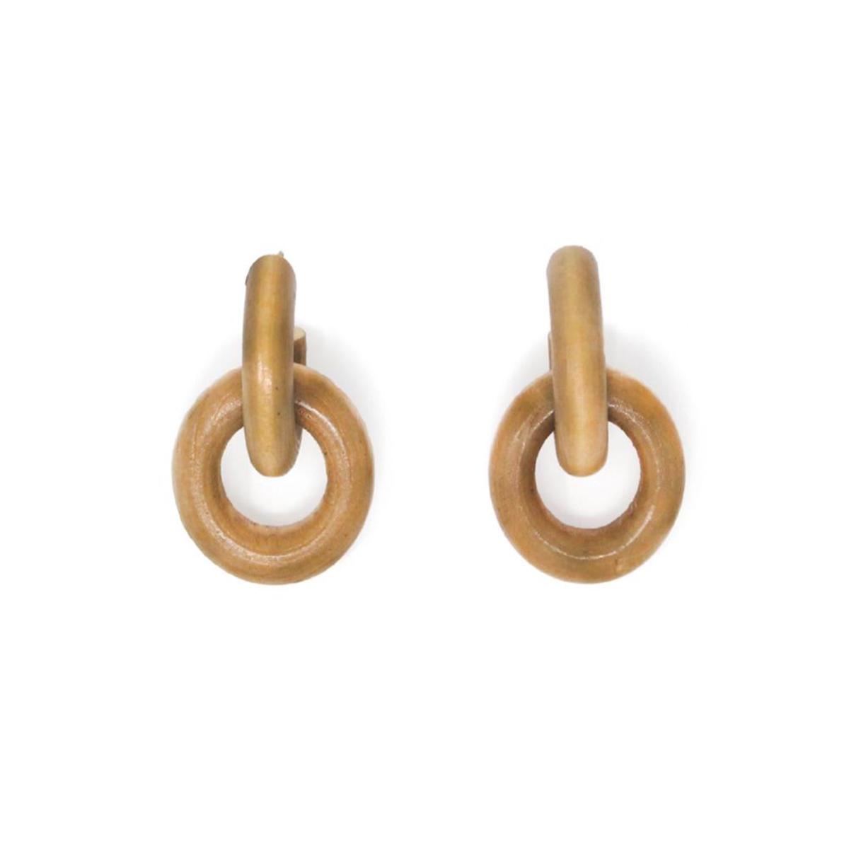 Sophie Monet Configuration Earrings - Pine Wood - Image 2 of 2