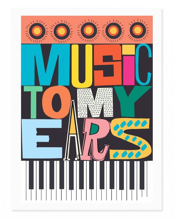 Rude Music Art Print Rude Music Art Print