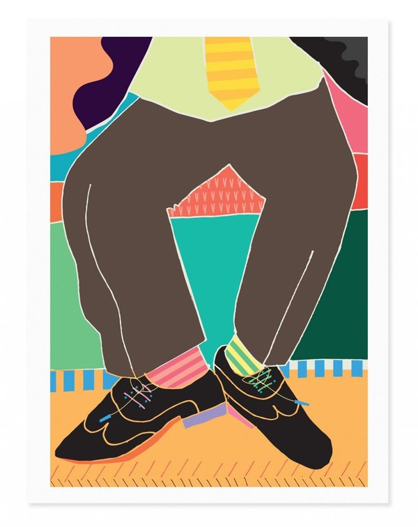 Rude Old Socks Art Print Rude Old Socks Art Print