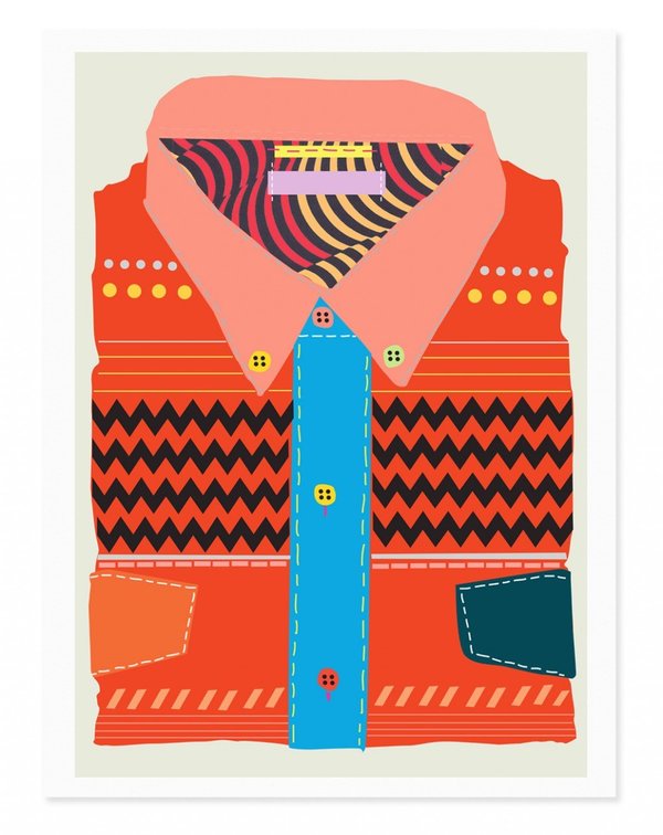 Rude Shirt Art Print Rude Shirt Art Print