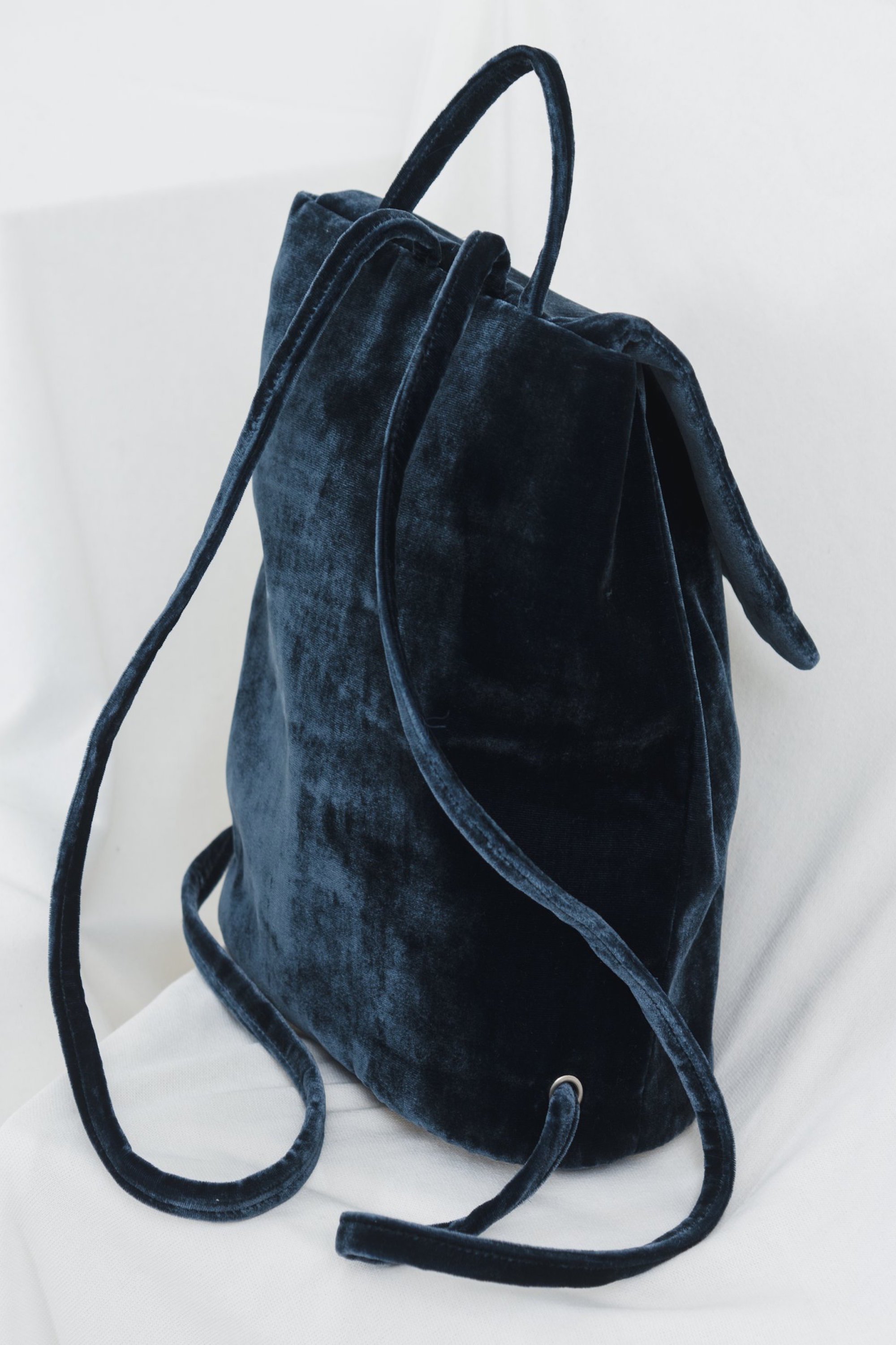 Baggu Mini Velvet Backpack Indigo Garmentory