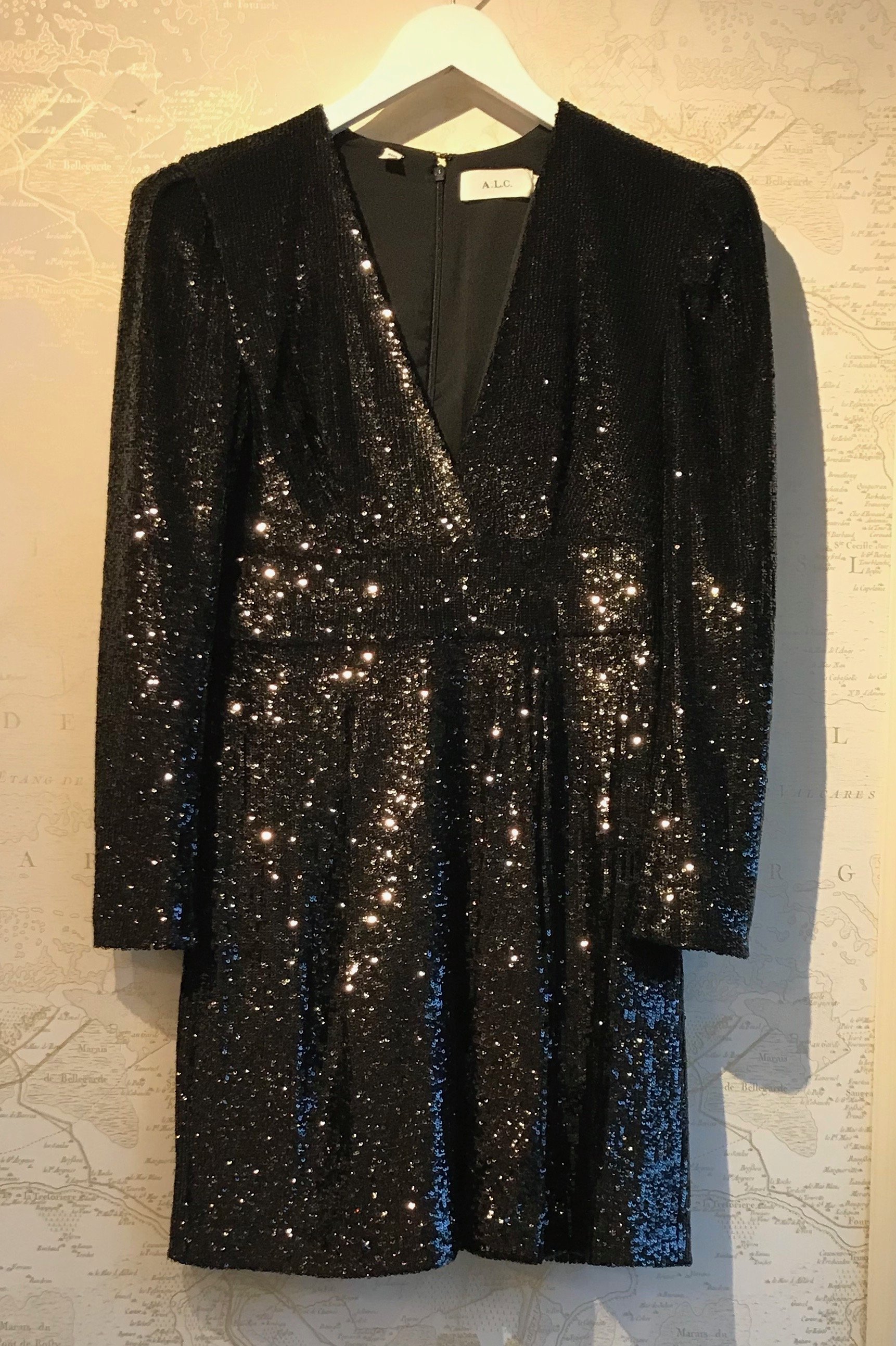 A.L.C. Mara Deep V Sequin Dress | Garmentory A.L.C. Mara Deep V Sequin Dress | Garmentory