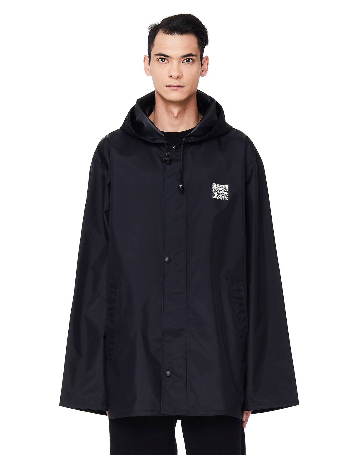 Vetements QR-Printed Jacket - Black | Garmentory