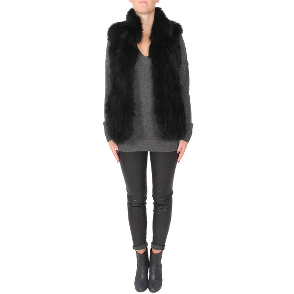 Theory Hanalee Knit Fur Vest | Garmentory
