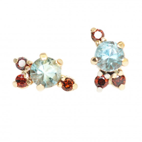 Mociun Stone Cluster Earrings Mociun Stone Cluster Earrings