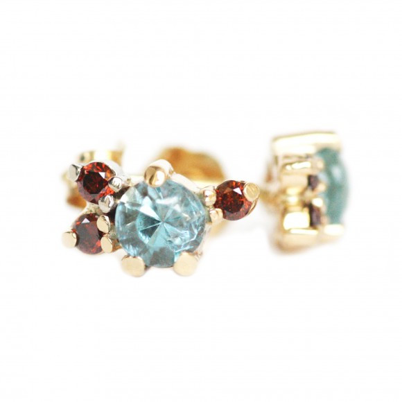 Mociun Stone Cluster Earrings Mociun Stone Cluster Earrings
