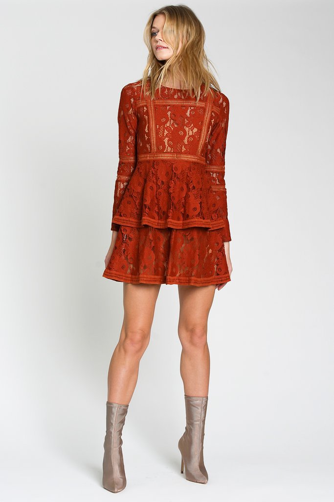 dRA Clothing Spanish Steps Dress burnt amber Garmentory