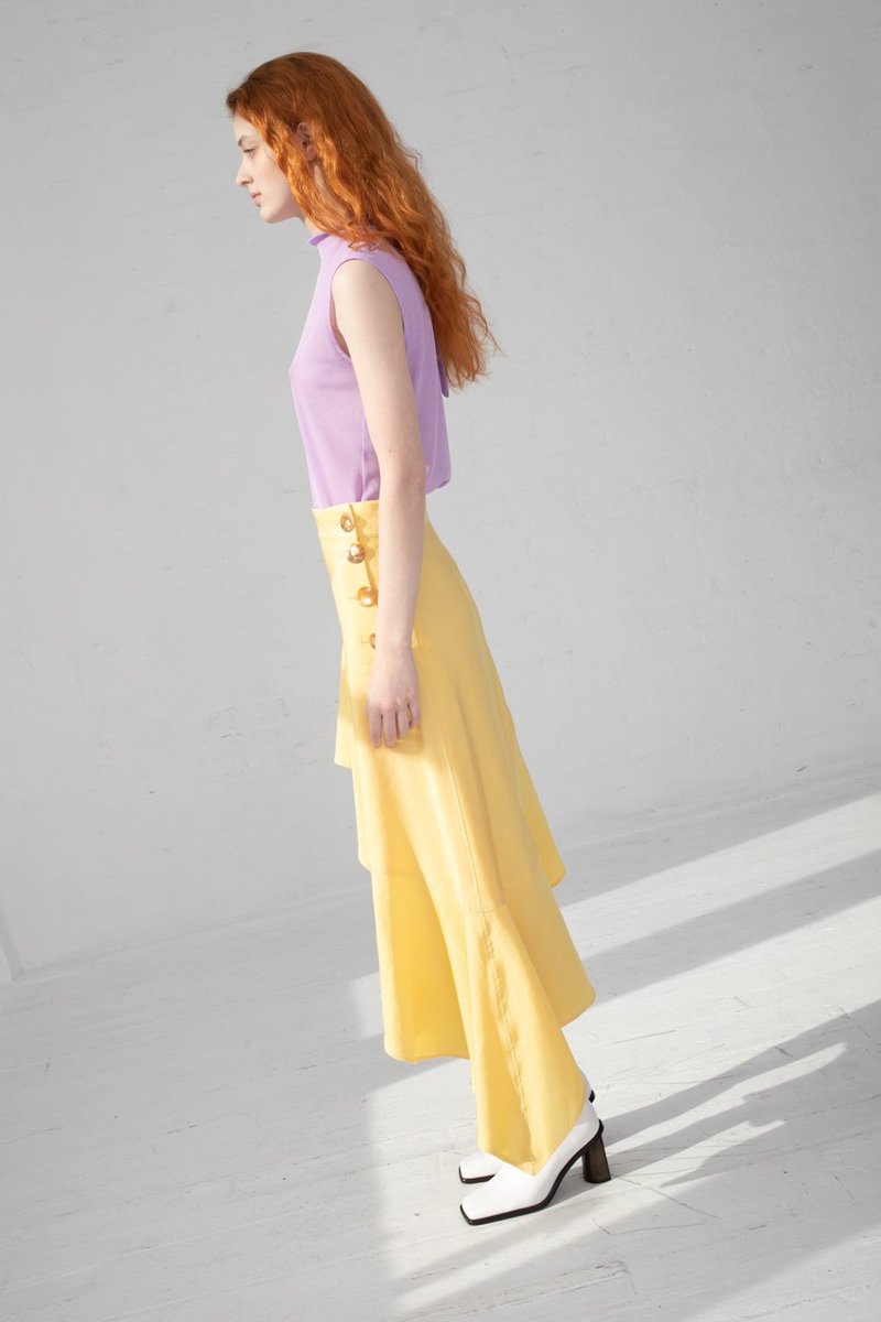 Rejina Pyo Ella Skirt - Butter Yellow | Garmentory