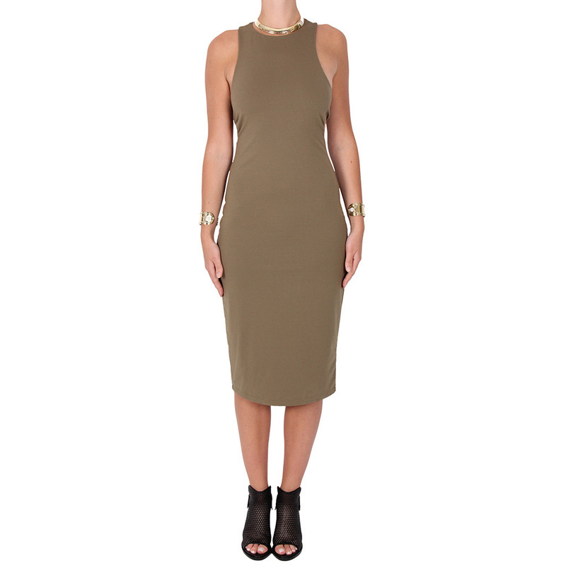 slim fit dress slacks Alexander Wang Zipper Tee Dress