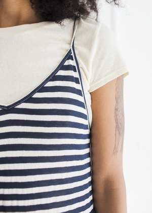 Lacausa Skipper Playsuit - Navy Stripe Lacausa Skipper Playsuit - Navy Stripe