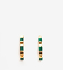 LUZ ORTIZ Cubik Malachite Earrings  - Thumbnail 1