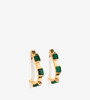 LUZ ORTIZ Cubik Malachite Earrings  - Thumbnail 2