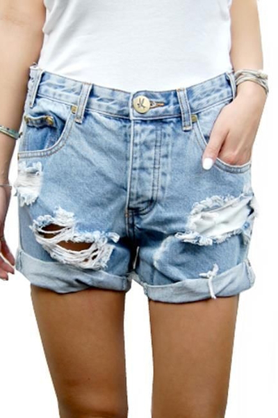 ONE TEASPOON Charger Shorts | Whiskey ONE TEASPOON Charger Shorts | Whiskey