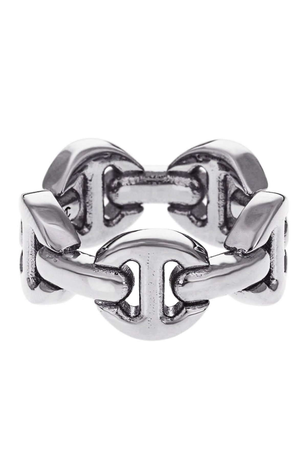Hoorsenbuhs Dame Classic Tri Link Ring - Sterling Silver | Garmentory