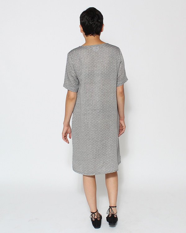 Me & Arrow Straight Dress - Dot Chambray Gauze Me & Arrow Straight Dress - Dot Chambray Gauze
