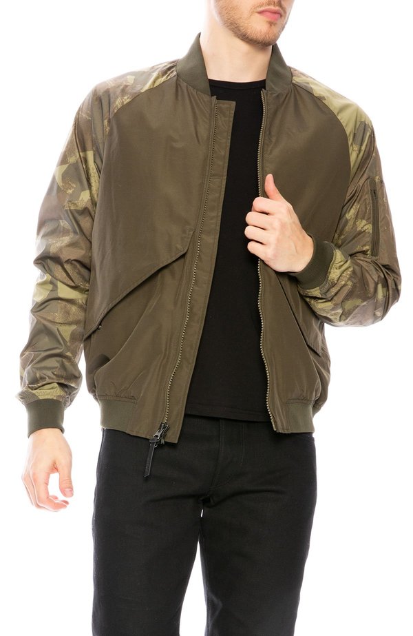 Woolrich Greenfield Bomber Jacket - Grape Leaf Camo | Garmentory