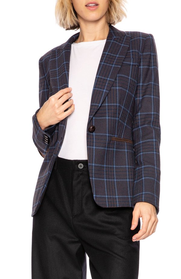 veronica beard plaid jacket