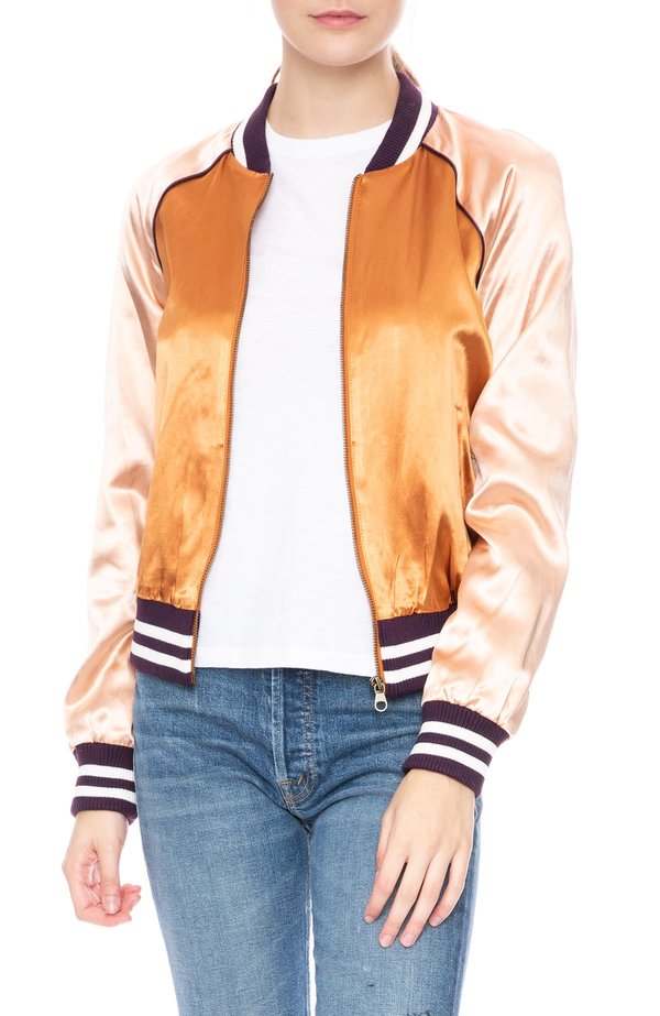 mother denim letterman jacket