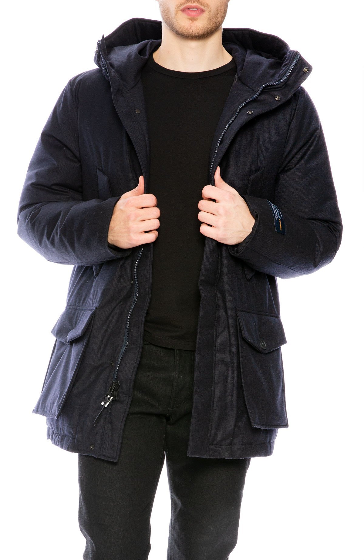 ジャケット・アウター WOOLRICH GTX MOUNTAIN PARKA Navy XS ウールリッチ WOOLRICH MOUNTAIN GTX PARKA メンズ ダウン