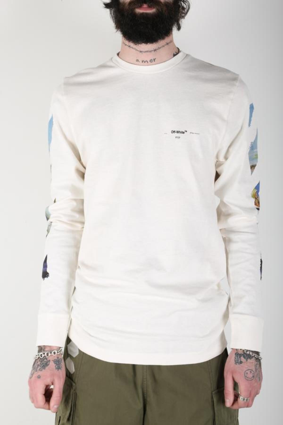 Off-White c/o Virgil Abloh Diagonal Colored Arrows LS - White