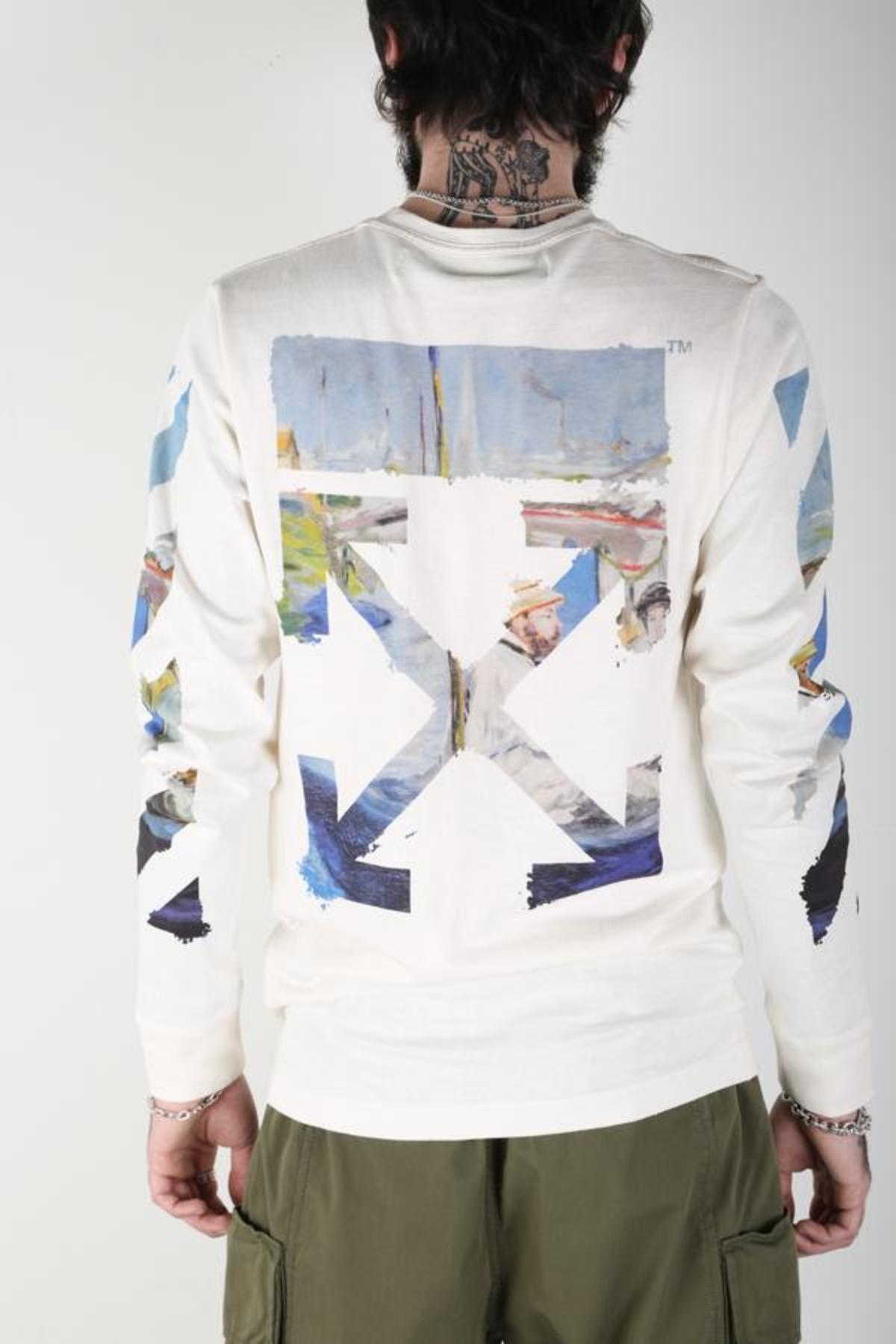 Off-White c/o Virgil Abloh Diagonal Colored Arrows LS - White