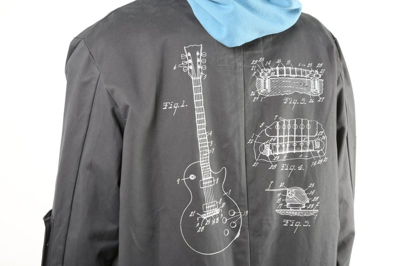 ジャケット・アウター C2H4 16SS SIZE L C2H4 X NUMBER (N)INE Guitar Wind Coat - Grey/Blue | Garmentory