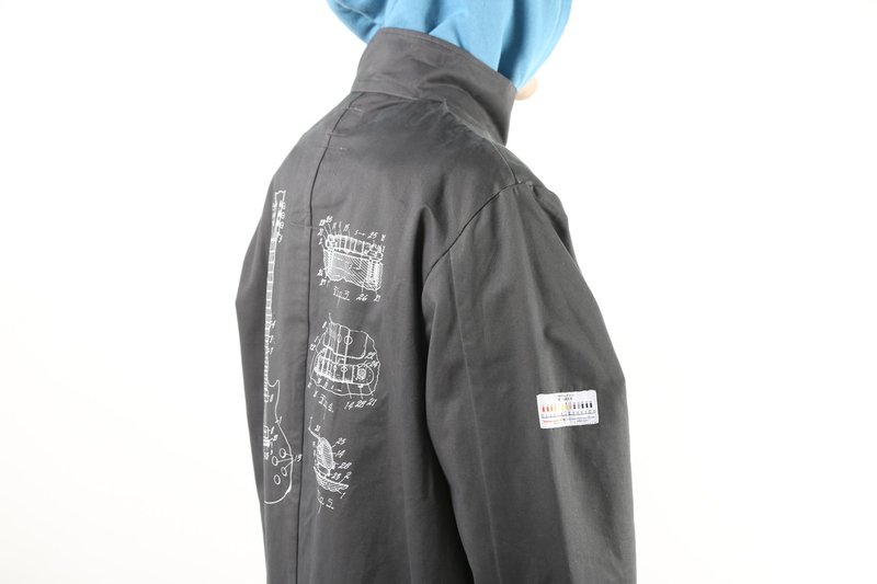 ジャケット・アウター C2H4 16SS SIZE L C2H4 X NUMBER (N)INE Guitar Wind Coat - Grey/Blue | Garmentory