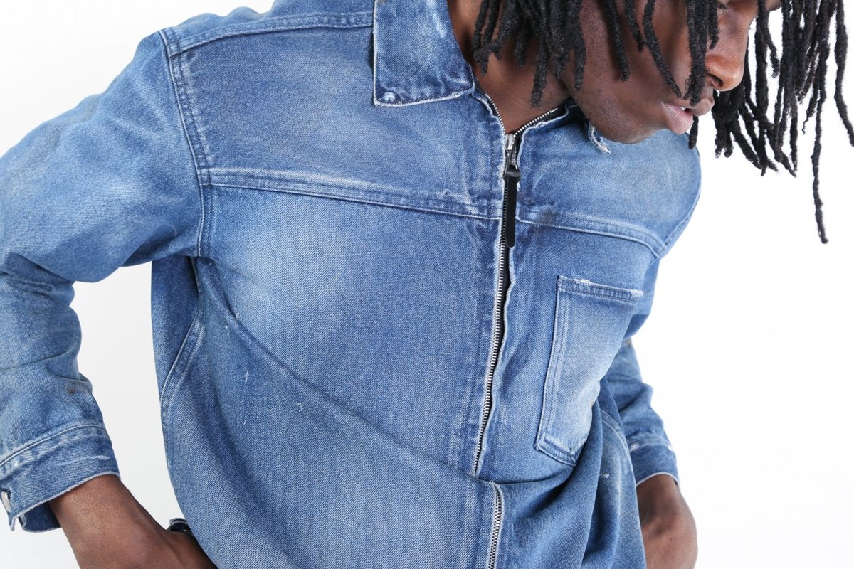 John Elliott Zip Denim Jacket | Garmentory