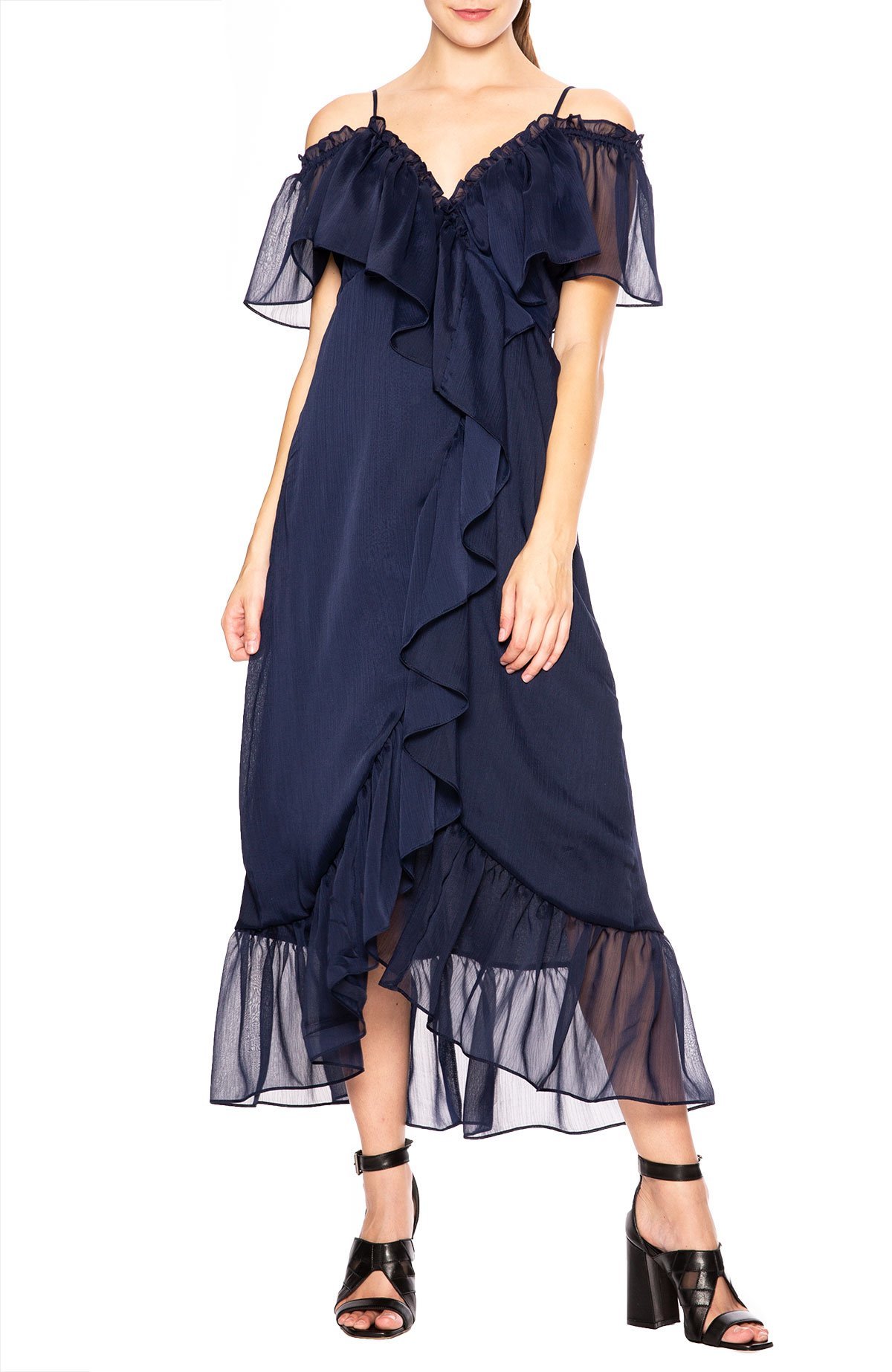 garage off the shoulder dress Burke Off Shoulder Maxi Dress