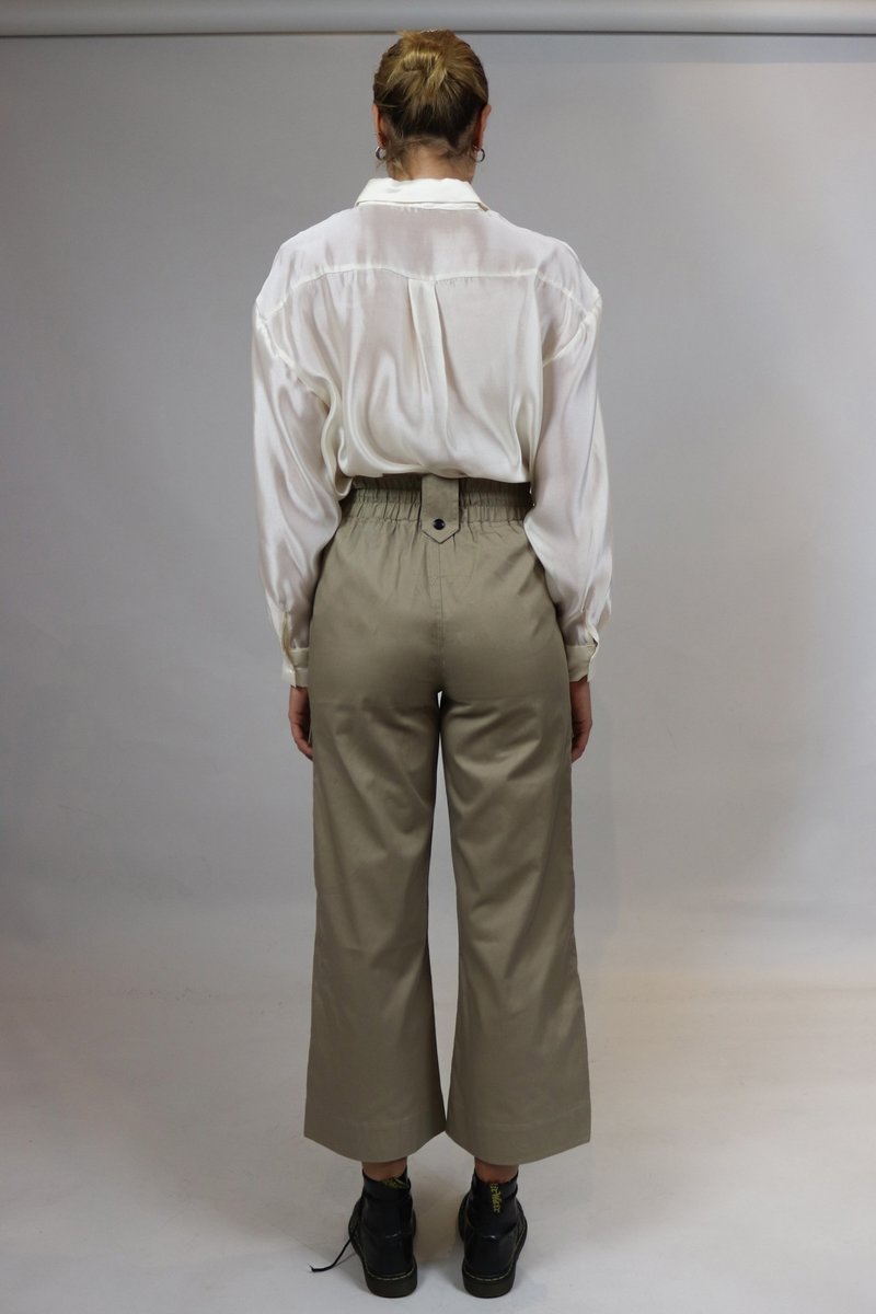 House of Sunny Buttoned Cargo Pants - Olive | Garmentory