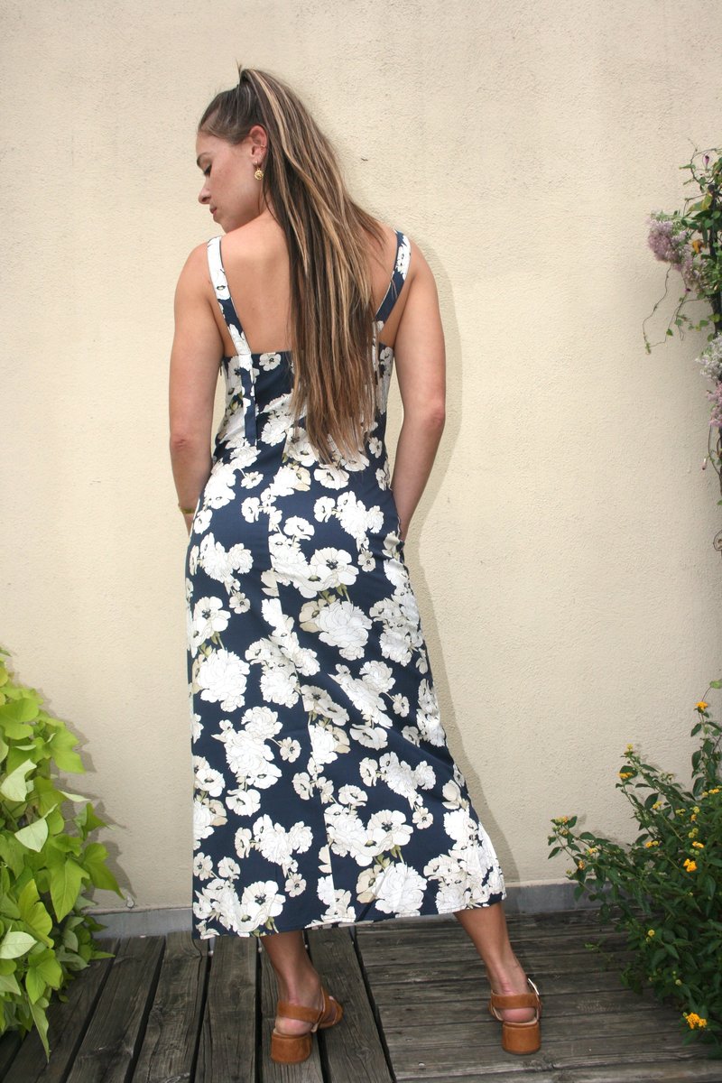 SIR the Label Bellagio Midi Slip Dress Floral Print