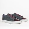 Noah Waxman Gotham Ll Sneaker - Gray/Burgundy - Thumbnail 2