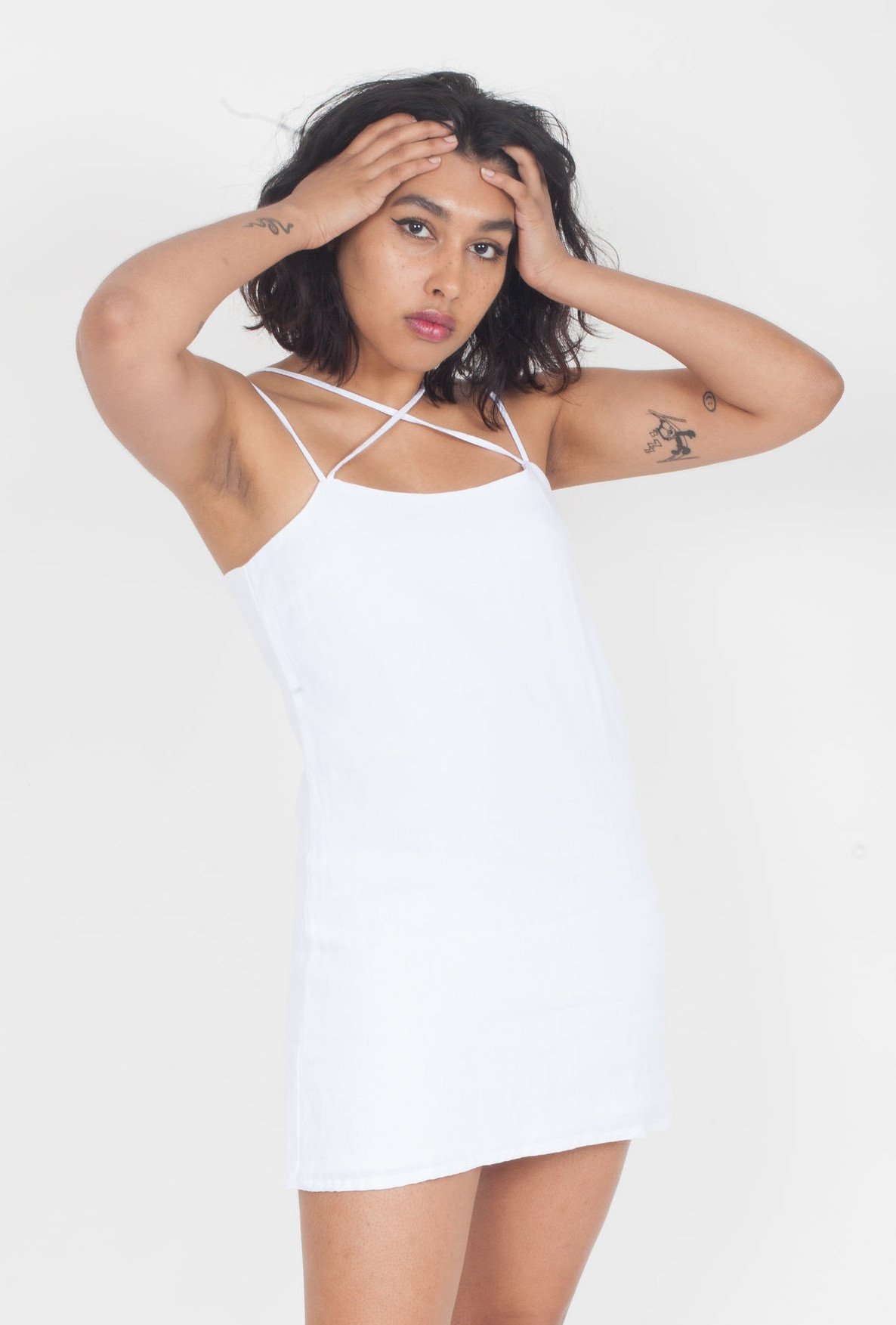 white christmas dresses Sir Blanche Cut Out Dress in Bone – Coco & Lola main image 0