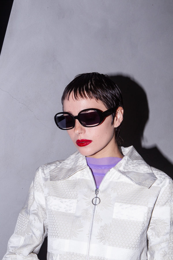 Vintage CHANEL ARCHIVE CUT-OUT SUNGLASSES - BLACK | Garmentory