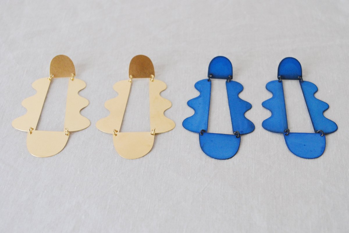 Annie Costello Brown Matisse Earrings - Image 2 of 3